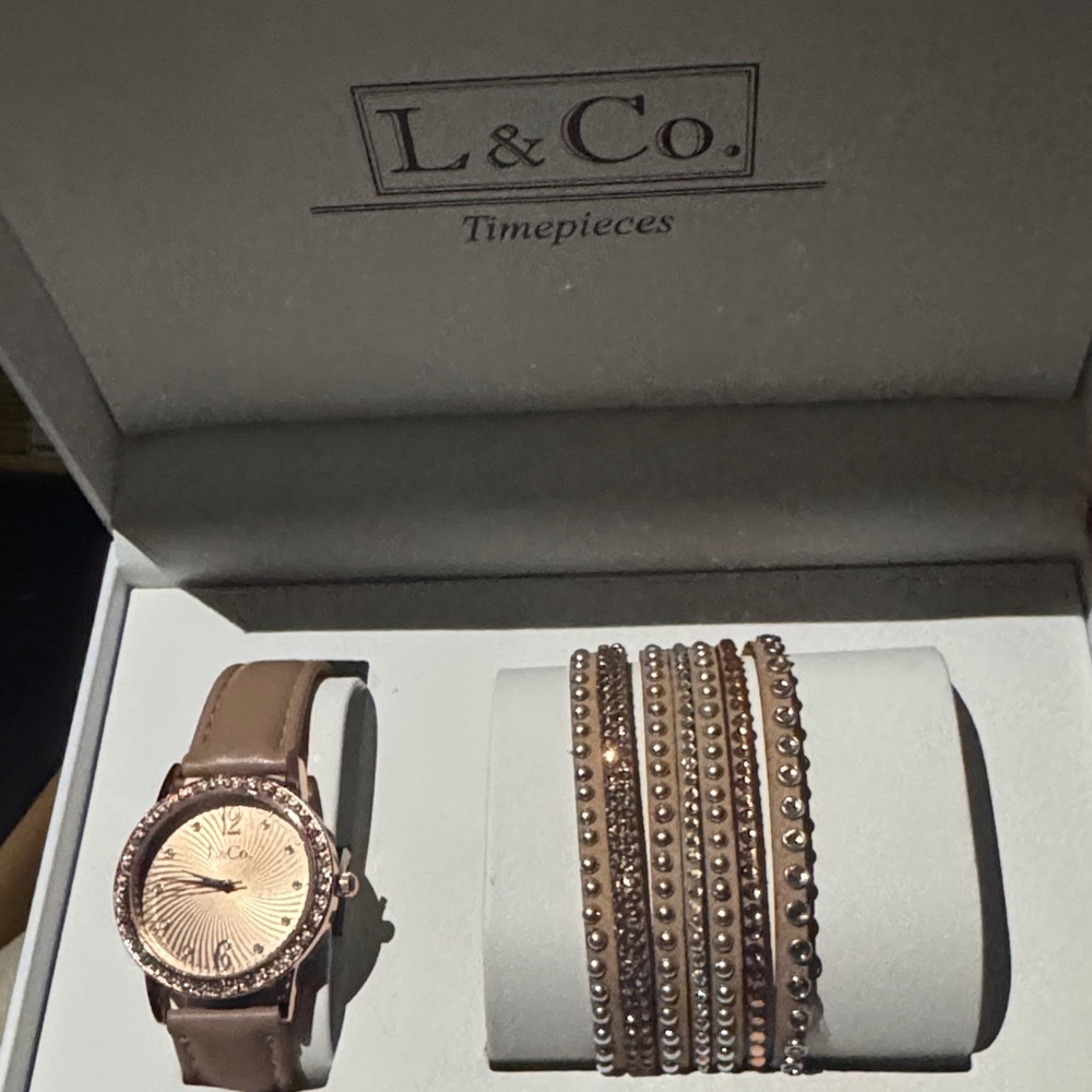 Brand New NWT L & Co Watch with Band